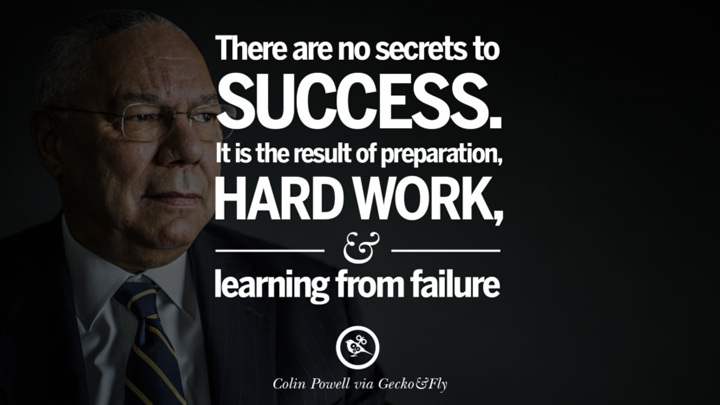 There are no secrets to success...