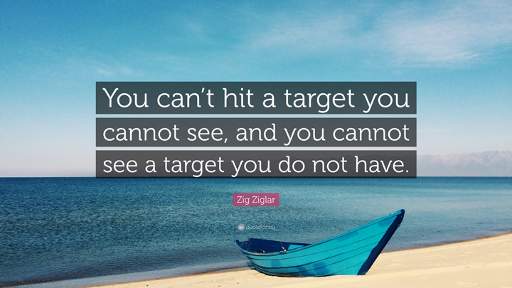 You can’t hit a target you cannot see...