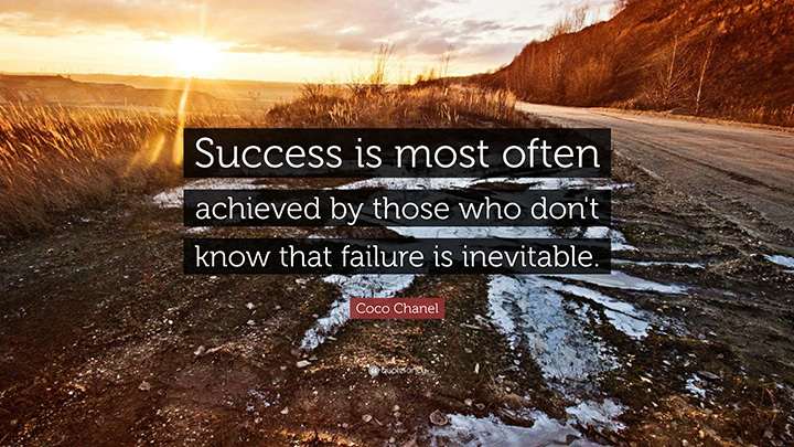 Success is most often achieved by...