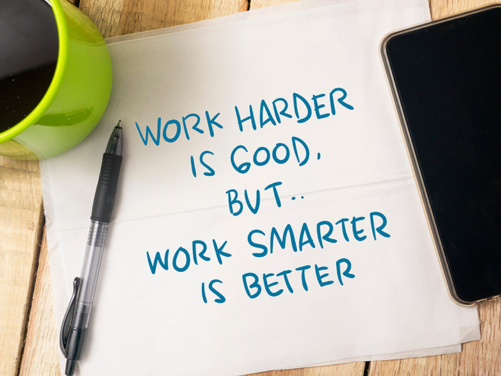 Work harder is good...