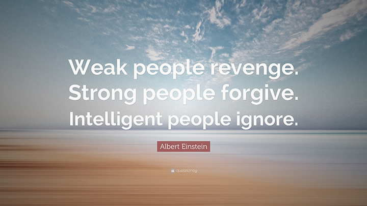 Weak people revenge...